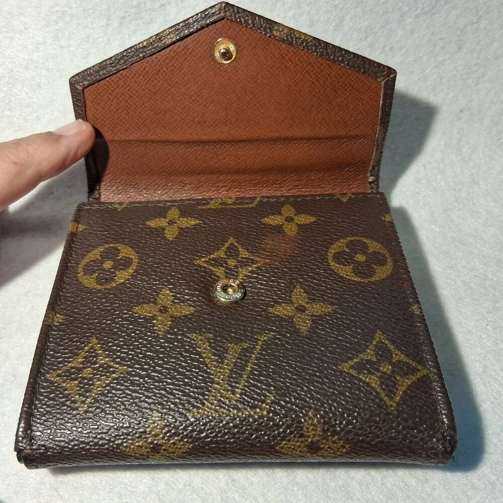Louis Vuitton 1989 Elise Trifold Wallet Stamp 8905 AN with COA